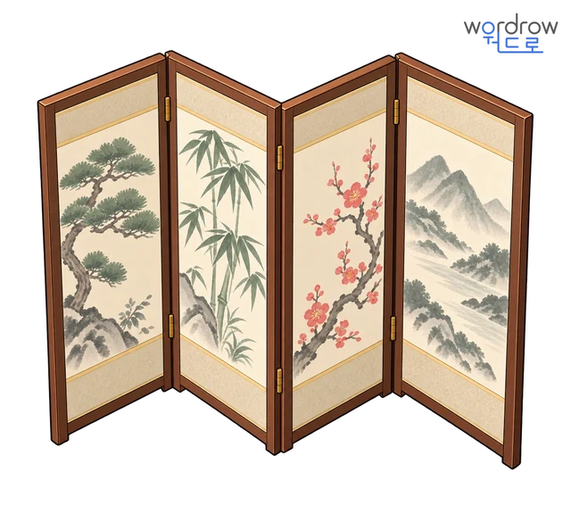 병풍 뜻그림