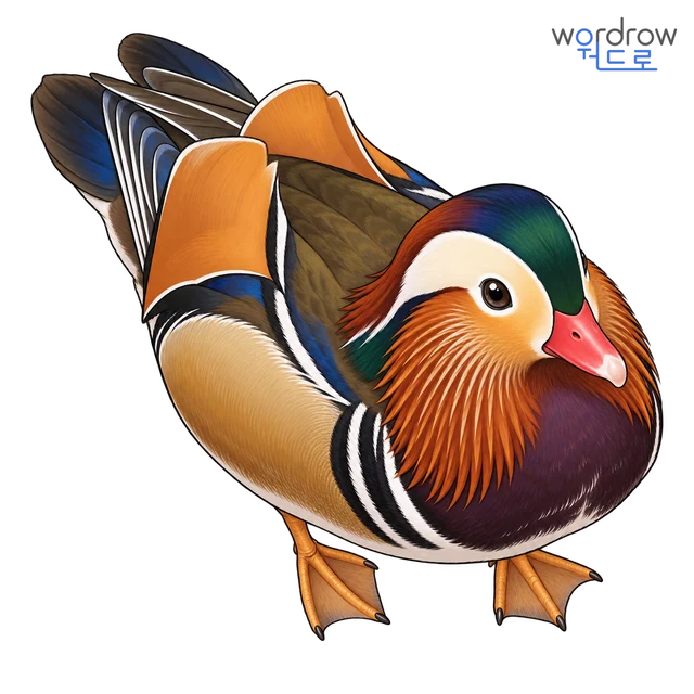 원앙새 뜻그림